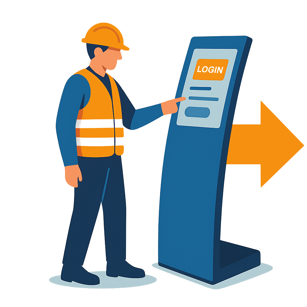 step1-login-2 Infografik Unterweisung am Terminal