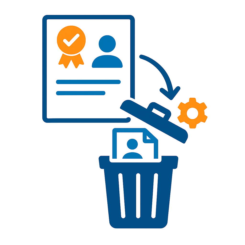 step4_datenloeschung Infografik Datenlöschen nach Unterweisung