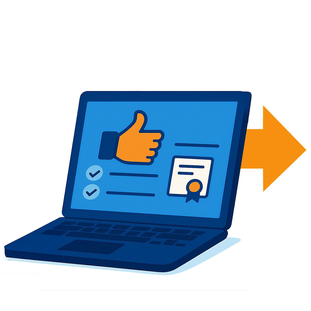 erklaegrafiken-usercase-vorabunterweisung_laptop Infografik: Vorab-Unterweisung bestanden