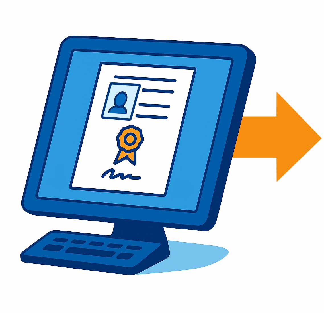 Infografik Zertifikat im hse-MANAGER einsehen
