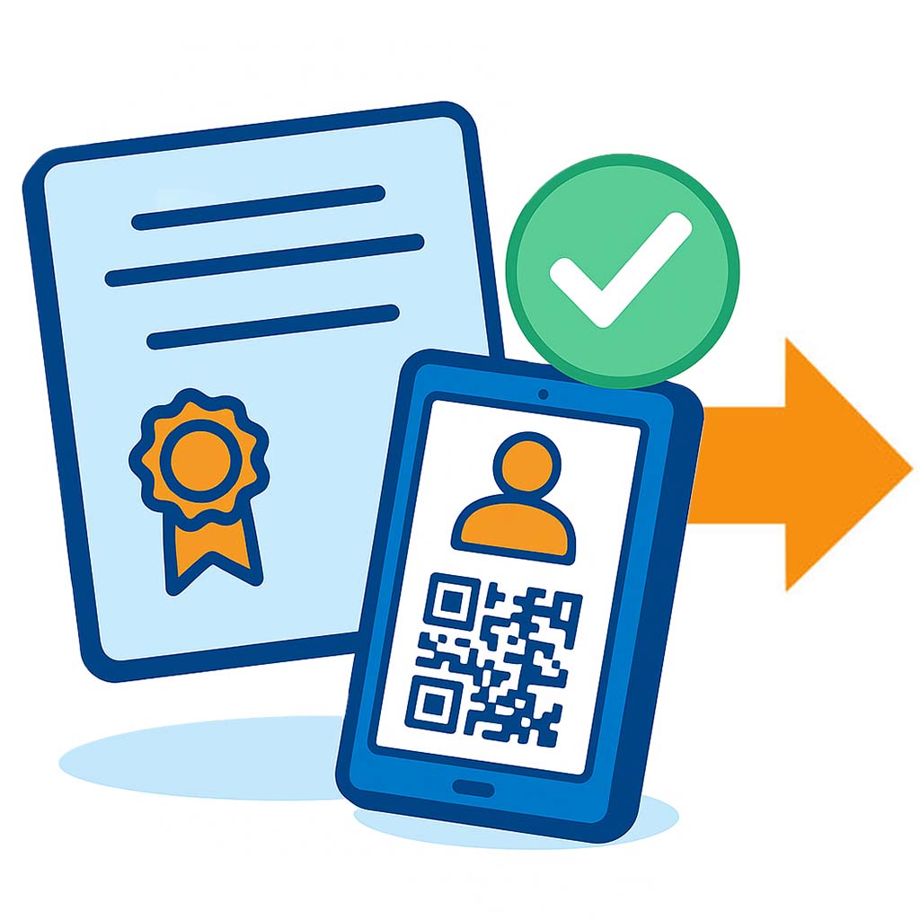 infografik:user bekommt ID-Code nach der Unterweisung